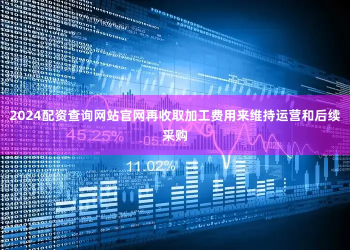 2024配资查询网站官网再收取加工费用来维持运营和后续采购