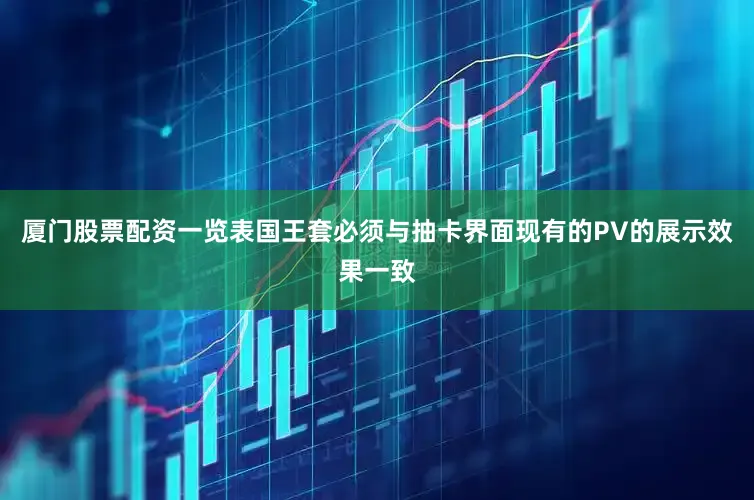 厦门股票配资一览表国王套必须与抽卡界面现有的PV的展示效果一致