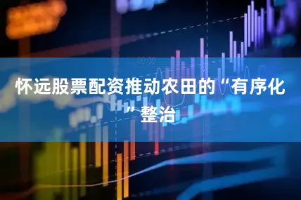 怀远股票配资推动农田的“有序化”整治